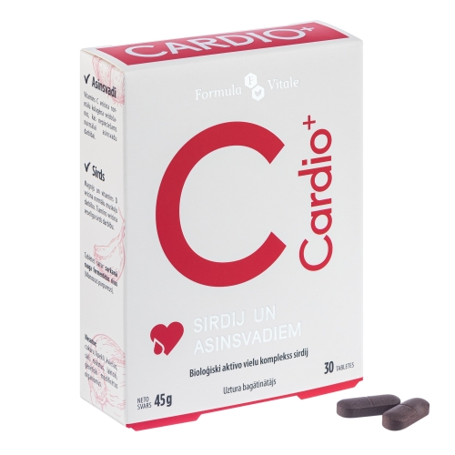 FORMULA VITALE Cardio+ tabletes, 30 gab.