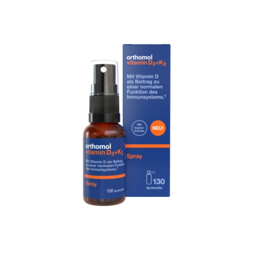 ORTHOMOL vitamīns D3 + K2 aerosols 130 devas, 20 ml