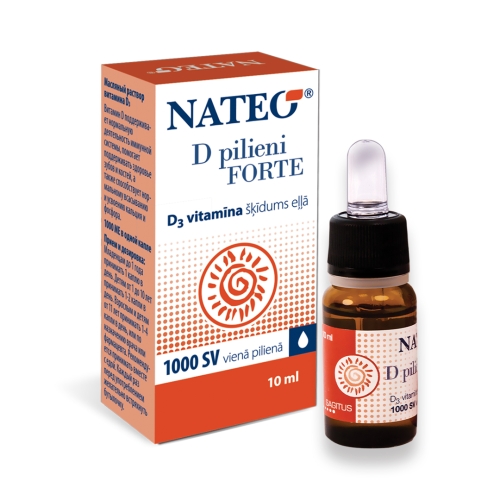 NATEO D Forte pilieni, 10 ml