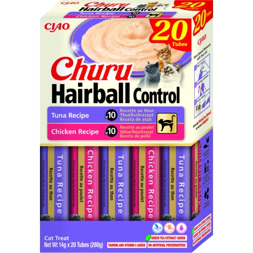 Churu Hairball Control biezenis kaķiem, tuncis vai vista 14g N20