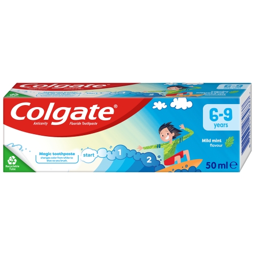 COLGATE Z.P. BĒRNU 6-9G 50ML PIPARMĒTRU