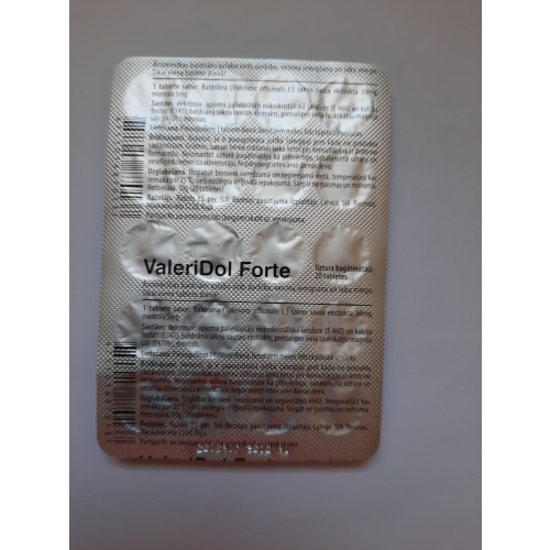 VALERIDOL FORTE TABLETES N20