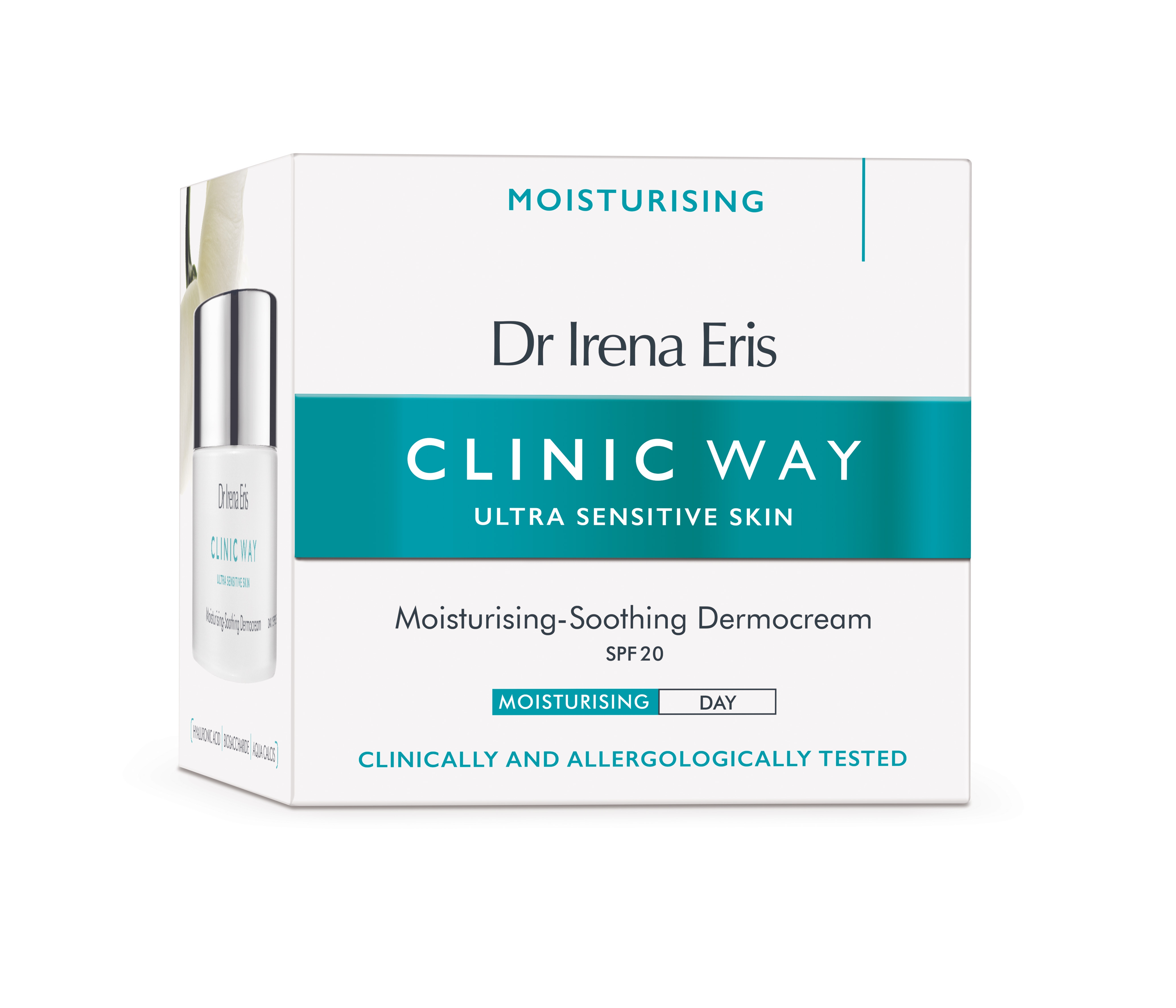CLINIC WAY mitrinošs dienas krēms SPF20, 50 ml - Produkta attēls 2