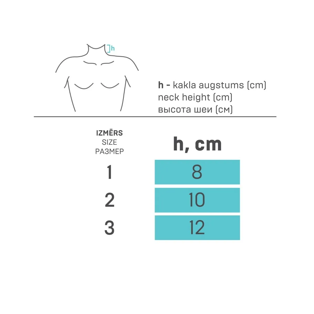 TONUS ELAST 0411 Mīkstais kakla fiksators NR.2 - Produkta attēls 3