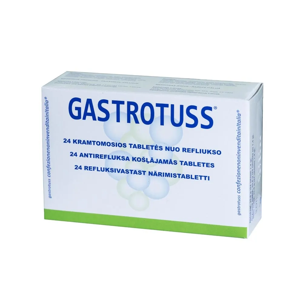 GASTROTUSS antirefluksa košļājamās tabletes, 24 gab. - Produkta attēls 2
