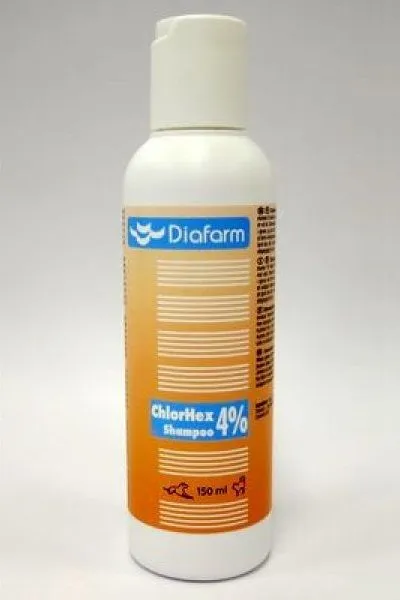 DF CHLORHEXIDINE SHAMPOO 4% 150ML - Produkta attēls 2