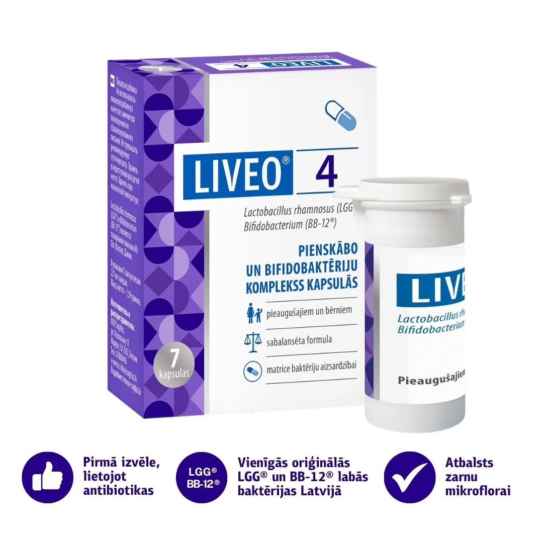 LIVEO 4 kapsulas, 7 gab. - Produkta attēls 2