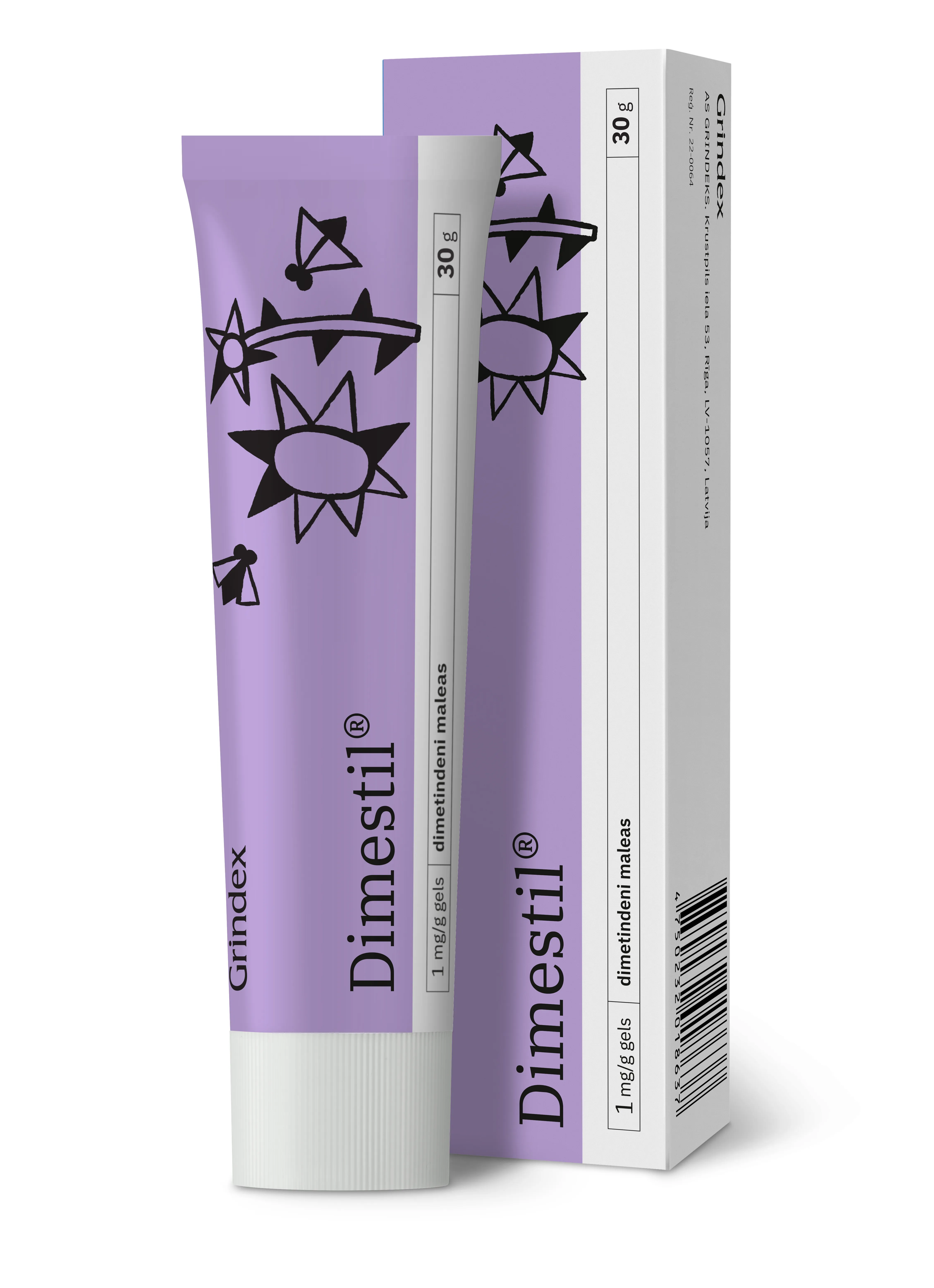 DIMESTIL 1 mg/ g gels, 30 g. - Produkta attēls 2