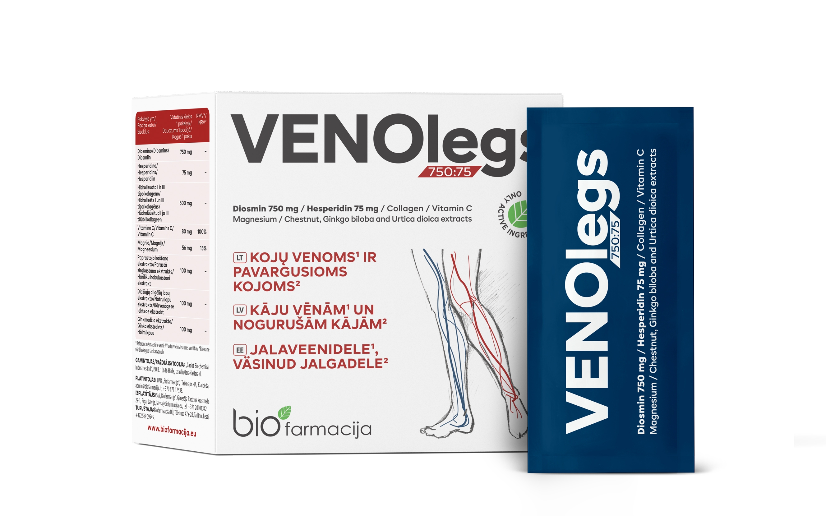 VENOLEGS 2.1 g pulveris, 28 gab. - Produkta attēls 2