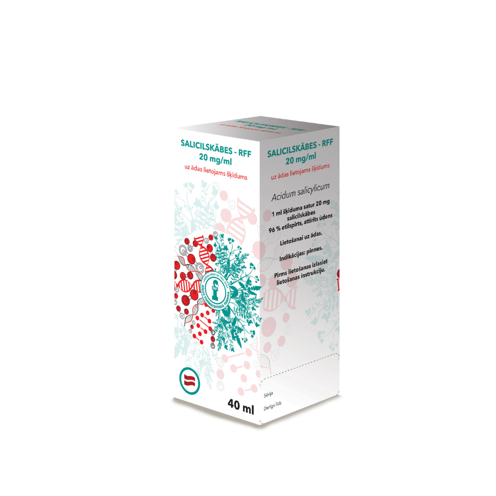 RFF Salicilskābes 2% spirta šķīdums, 40 ml - Produkta attēls 2