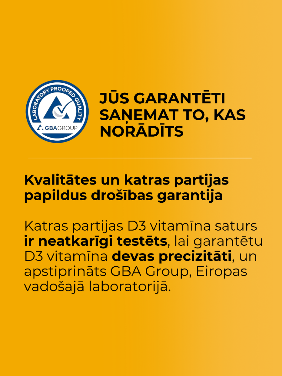 LYL sunD3 ProCaps 4000 SV, 60 kapsulas - Produkta attēls 4