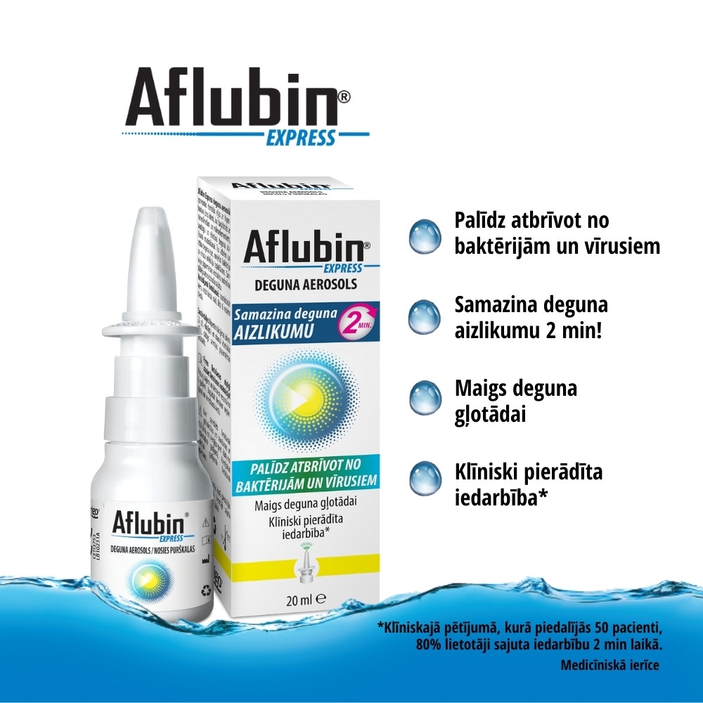 AFLUBIN® Express deguna aerosols, 20 ml - Produkta attēls 2