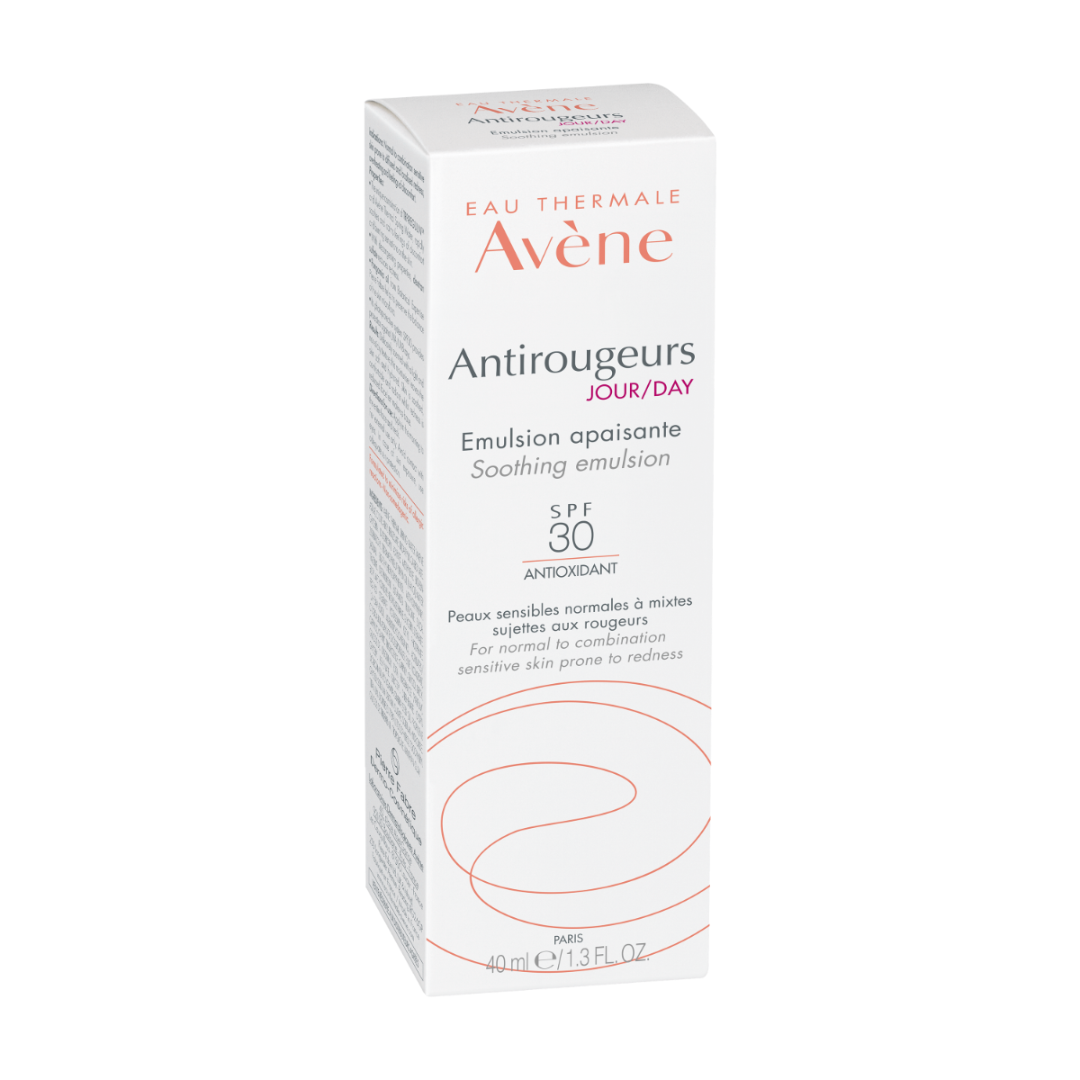 AVÈNE Antirougeurs SPF30 nomierinoša emulsija, 40ml - Produkta attēls 2
