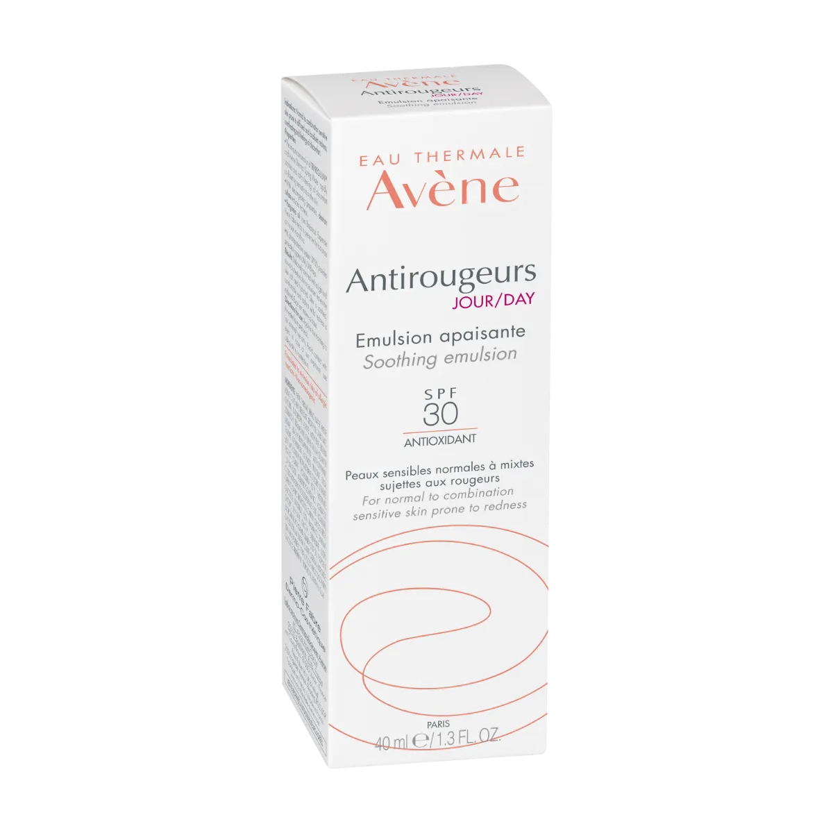 AVÈNE Antirougeurs SPF30 nomierinoša emulsija, 40ml - Produkta attēls 2