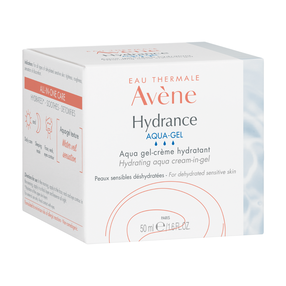 AVÈNE Hydrance mitrinošs Aqua - krēmgels, 50ml - Produkta attēls 2