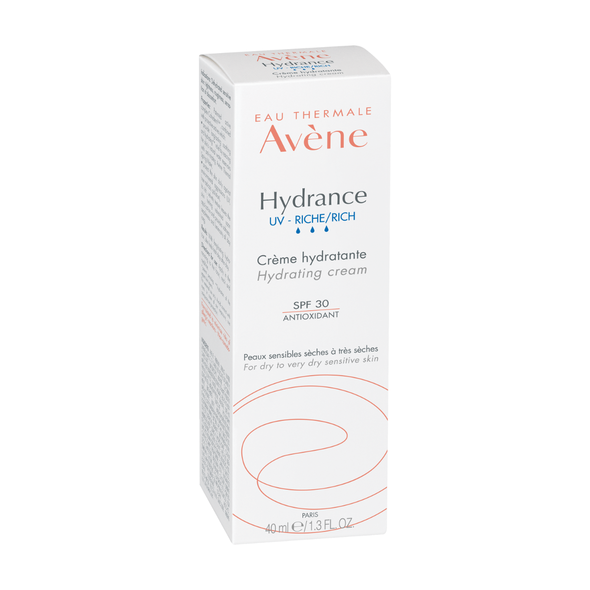 AVÈNE Hydrance UV Rich SPF30 krēms sausai sejas ādai, 40ml - Produkta attēls 2