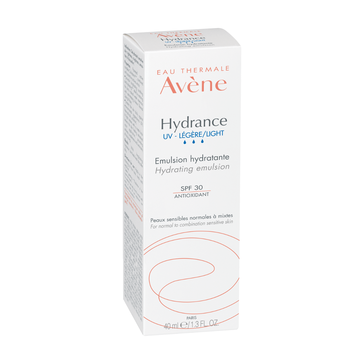AVÈNE Hydrance UV SPF30 Light emulsija kombinētai sejas ādai, 40ml - Produkta attēls 2
