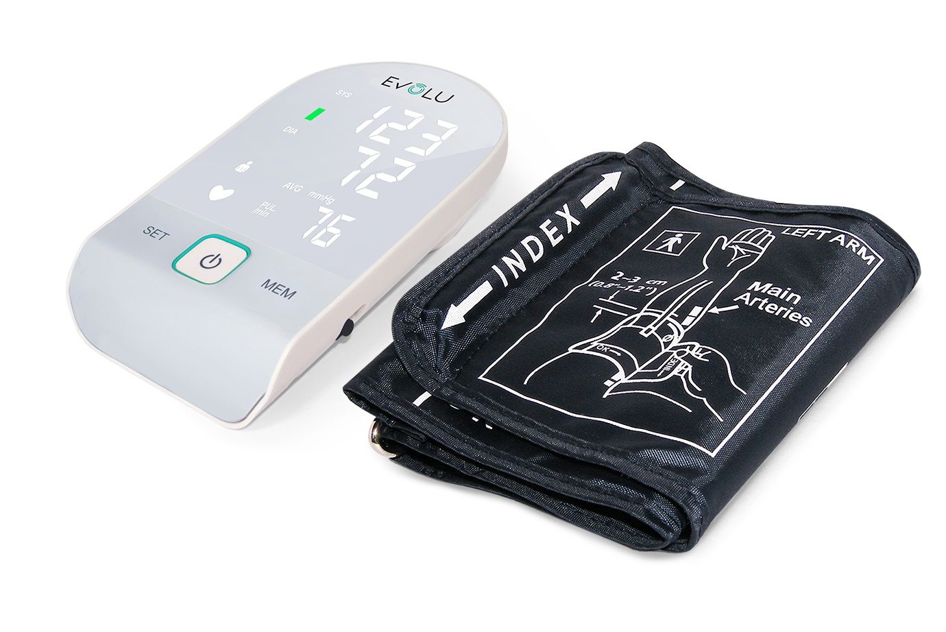 EVOLU® Intelligent asinsspiediena mērītājs ar adapteri - Produkta attēls 4