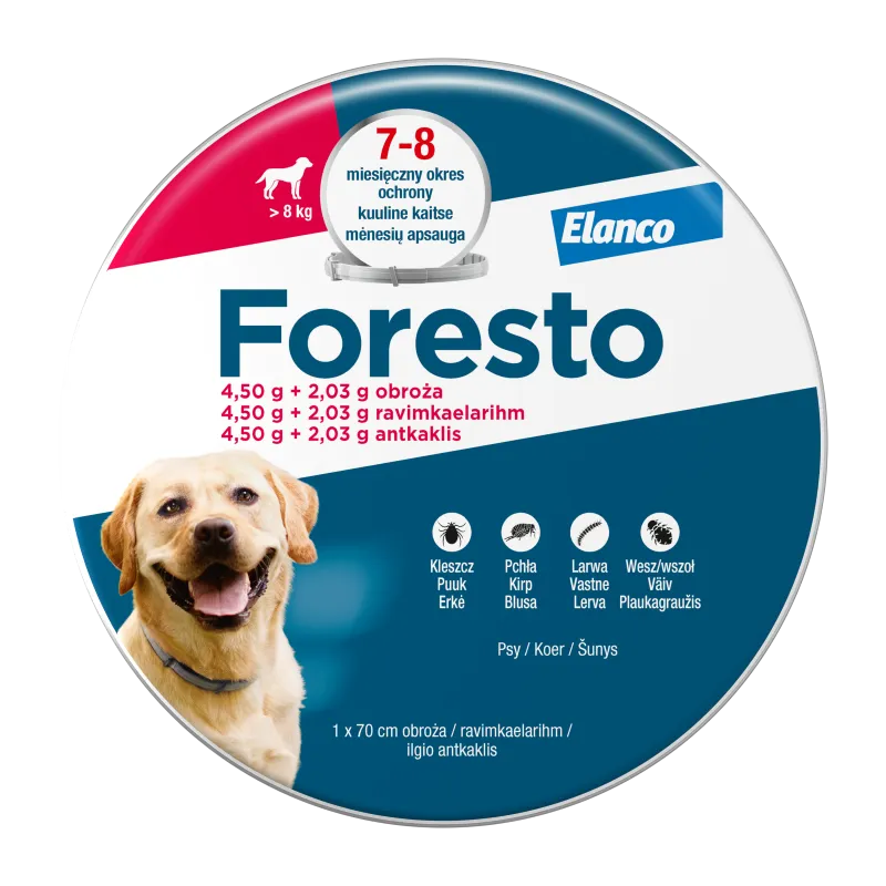 FORESTO 4.50+2.03G/G KAKLA SIKSNA 70CM SUŅIEM >8KG - Produkta attēls 2