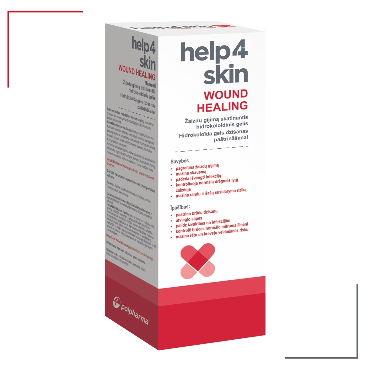 HELP4SKIN Wound healing brūču aerosols, 75g - Produkta attēls 2