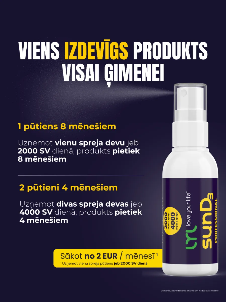 LYL sunD3 PROFESSIONAL 4 000 SV | 2 000 SV, sprejs,  50 ml - Produkta attēls 4