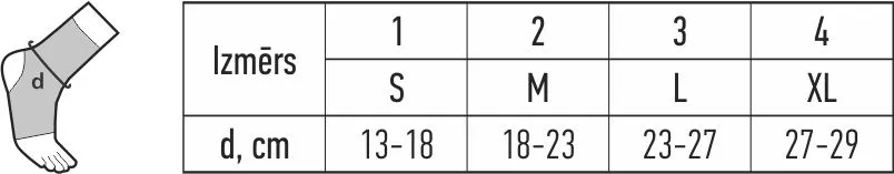 TONUS ELAST 0002 Neoprēna pēdas locītavas fiksators NR.2 - Produkta attēls 3