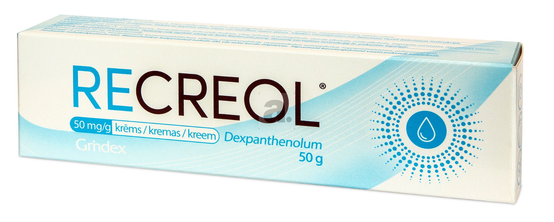 RECREOL 5% KRĒMS 50G - Produkta attēls 2