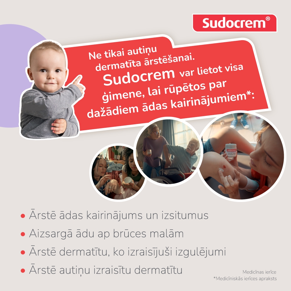 SUDOCREM® Multi-expert barrier krēms, 250 g - Produkta attēls 3