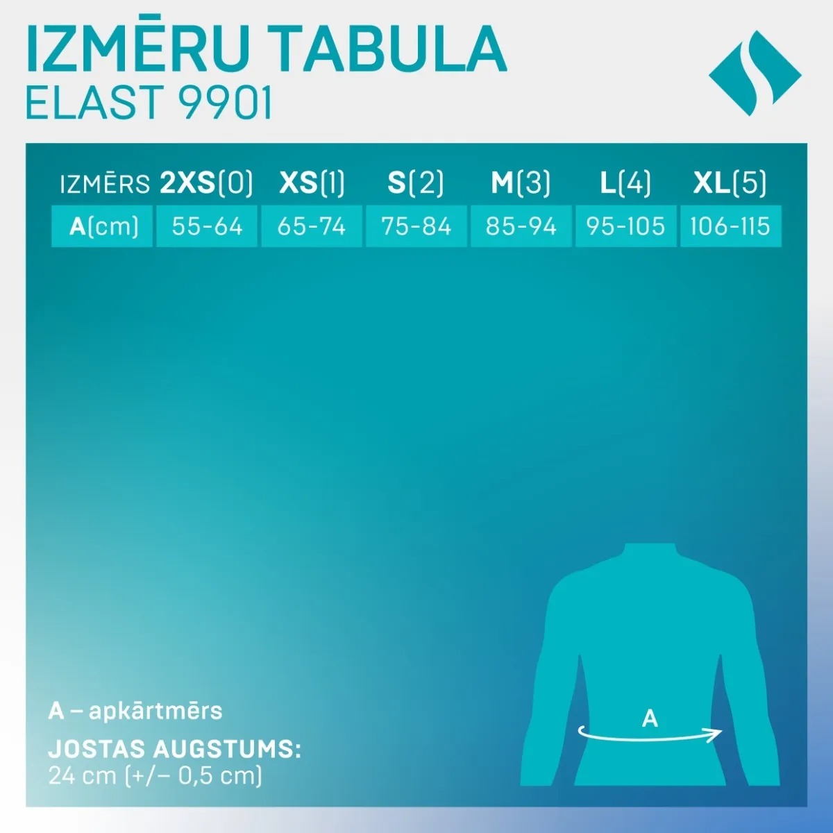 TONUS ELAST 9901 Pēcoperācijas josta NR.2 - Produkta attēls 3