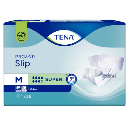 TENA Slip Super autiņbikses, M izmērs, 28 gab. - Produkta attēls 