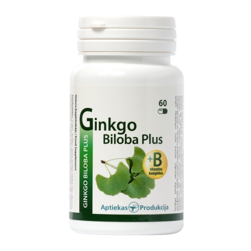 Product image of AP Ginkgo Biloba Plus kapsulas, 60gab