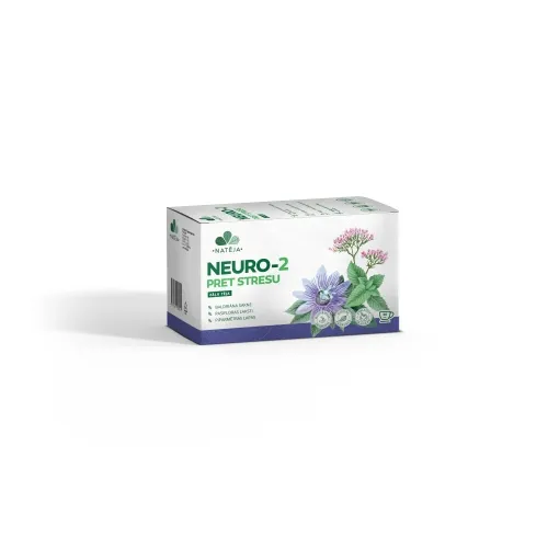 Product image of NATĒJA NEURO-2, zāļu tēja pret stresu, 20 gab
