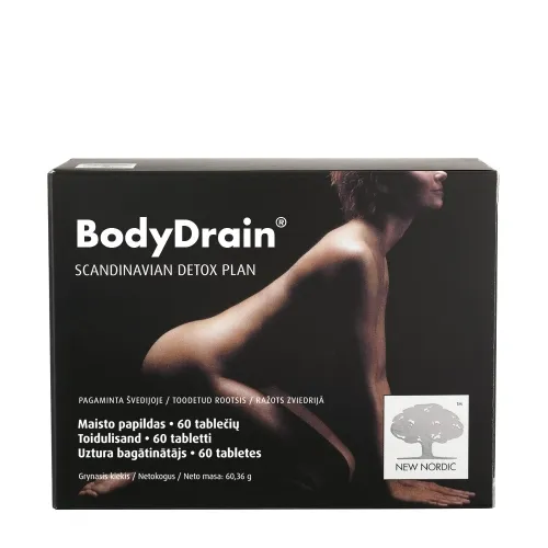 NEW NORDIC Body drain tabletes, 60 gab.