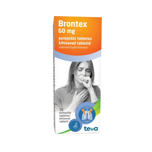 BRONTEX 60 mg putojošās tabletes, 10 gab.
