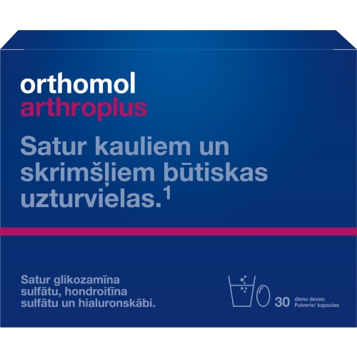 Product image of ORTHOMOL Arthro Plus (pulveris+ 2 kapsulas), 30 gab