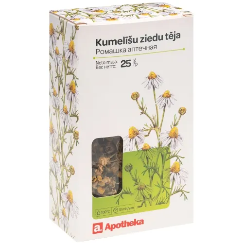 Product image of APOTHEKA Kumelīšu ziedu tēja, 25 g