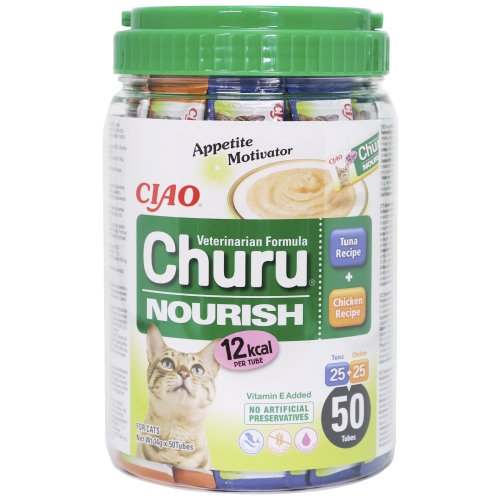 Churu Vet Nourish biezenis kaķiem, tuncis vai vista 14g N50