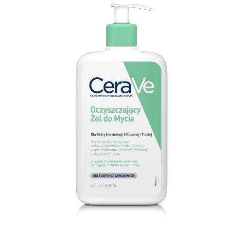 Product image of CERAVE attīrošs gels normālai, jauktai un taukainai ādai, 473 ml