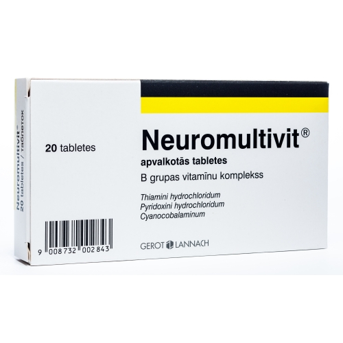 NEUROMULTIVIT tabletes, 20 gab.