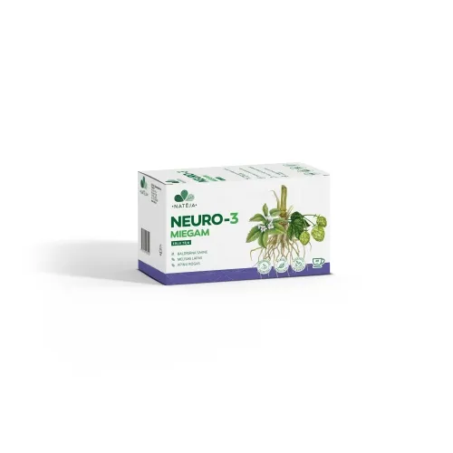 Product image of NATĒJA NEURO-3, zāļu tēja miegam, 20 gab