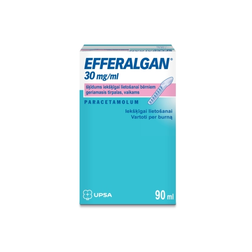 EFFERALGAN PEDIATRIC 30MG/ML ŠĶĪDUMS 90ML