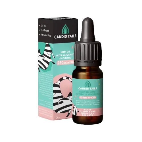 Candid Tails CBD kaņepju-laša eļļa kaķiem 10ml - Produkta attēls 