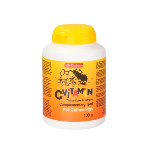 Diafarm C vitamīna pulveris jūrascūciņām 100g - Produkta attēls 