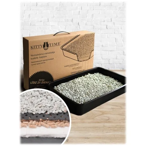 Product image of Kitty Time kaķu tualetes komplekts ar pildījumu