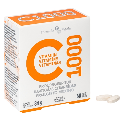 FORMULA VITALE C vitamīns Prolong 1000mg tabletes, 60 gab.