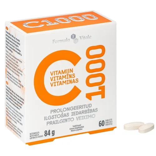 FORMULA VITALE C vitamīns Prolong 1000mg tabletes, 60 gab.