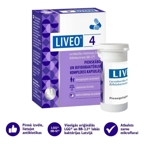 LIVEO 4 kapsulas, 21 gab. - Produkta attēls 1
