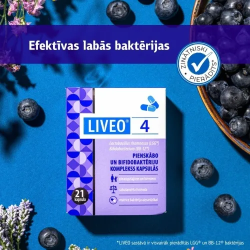 LIVEO 4 kapsulas, 21 gab. - Produkta attēls 2