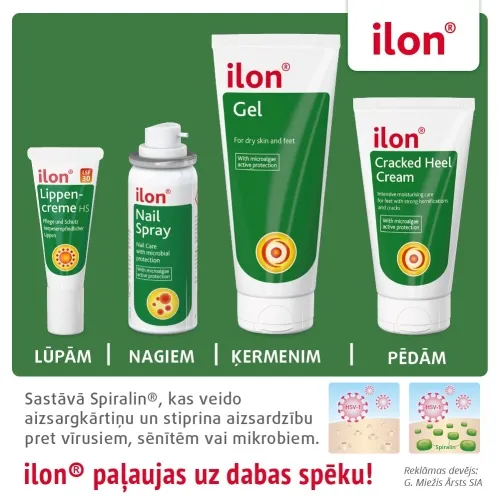 ILON krēms saplaisājušiem papēžiem 75 ml - Produkta attēls 1