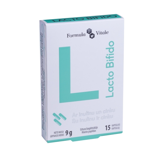 FORMULA VITALE Lacto Bifido kapsulas, 15 gab.